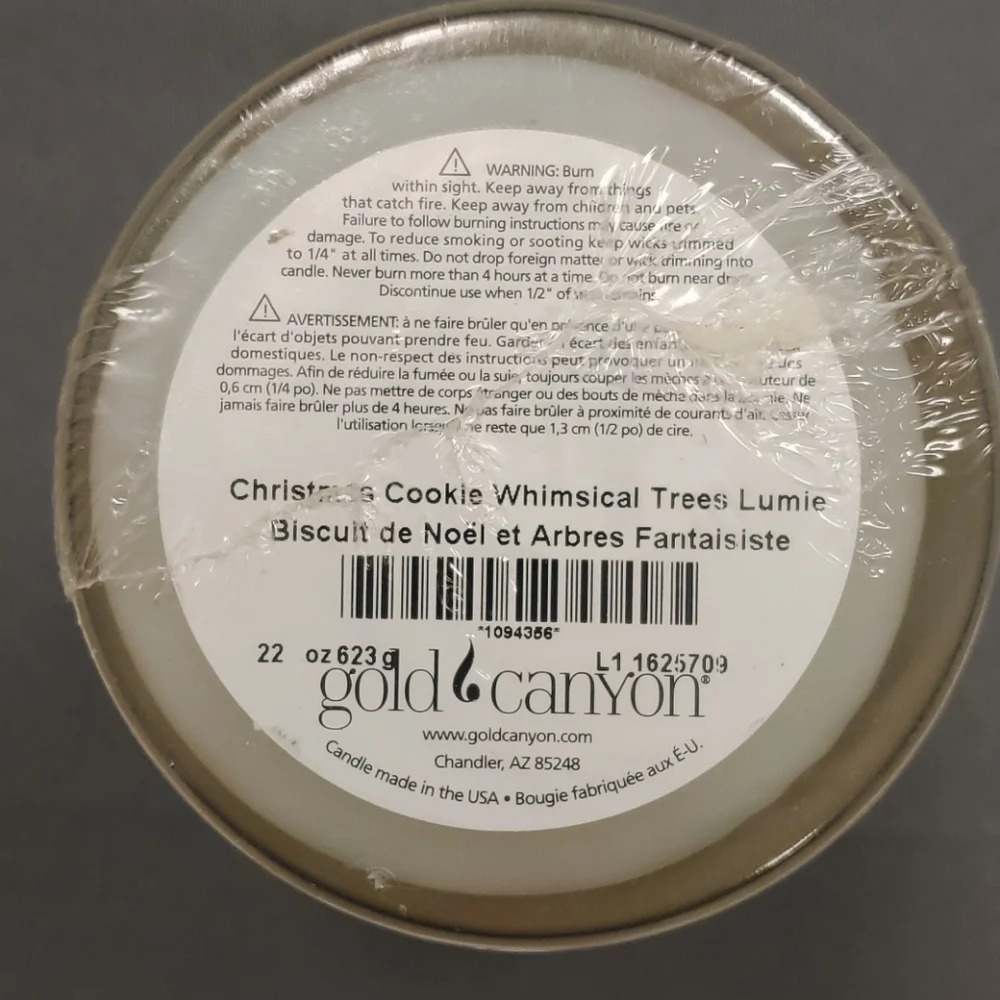 Christmas Cookie -‎ Gold Canyon 22 oz Lumie two wick candle